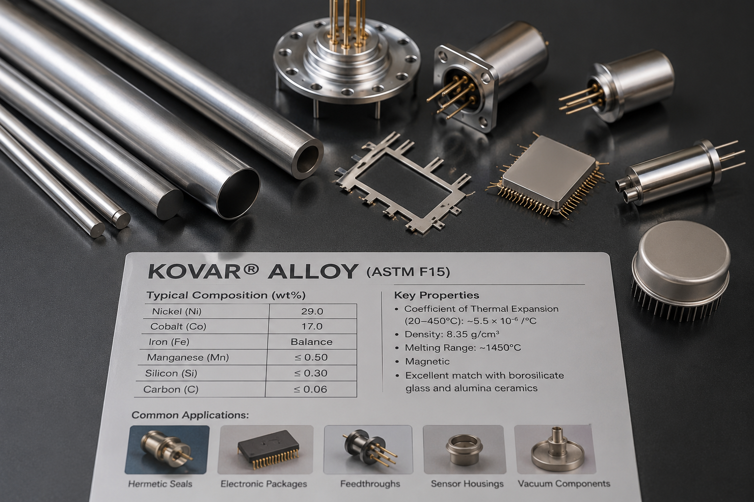 What Is Kovar Alloy? Composition, Properties, Uses, and Comparisons